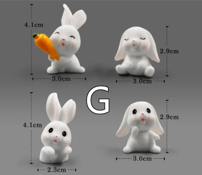 Mini Resin Animal Figurines – DIY Micro-Landscape Decor