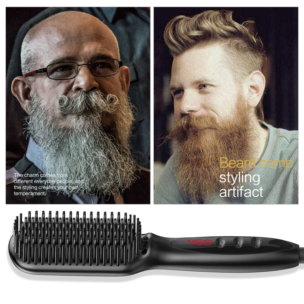 Hair Straightener and Beard Flat Iron Combo