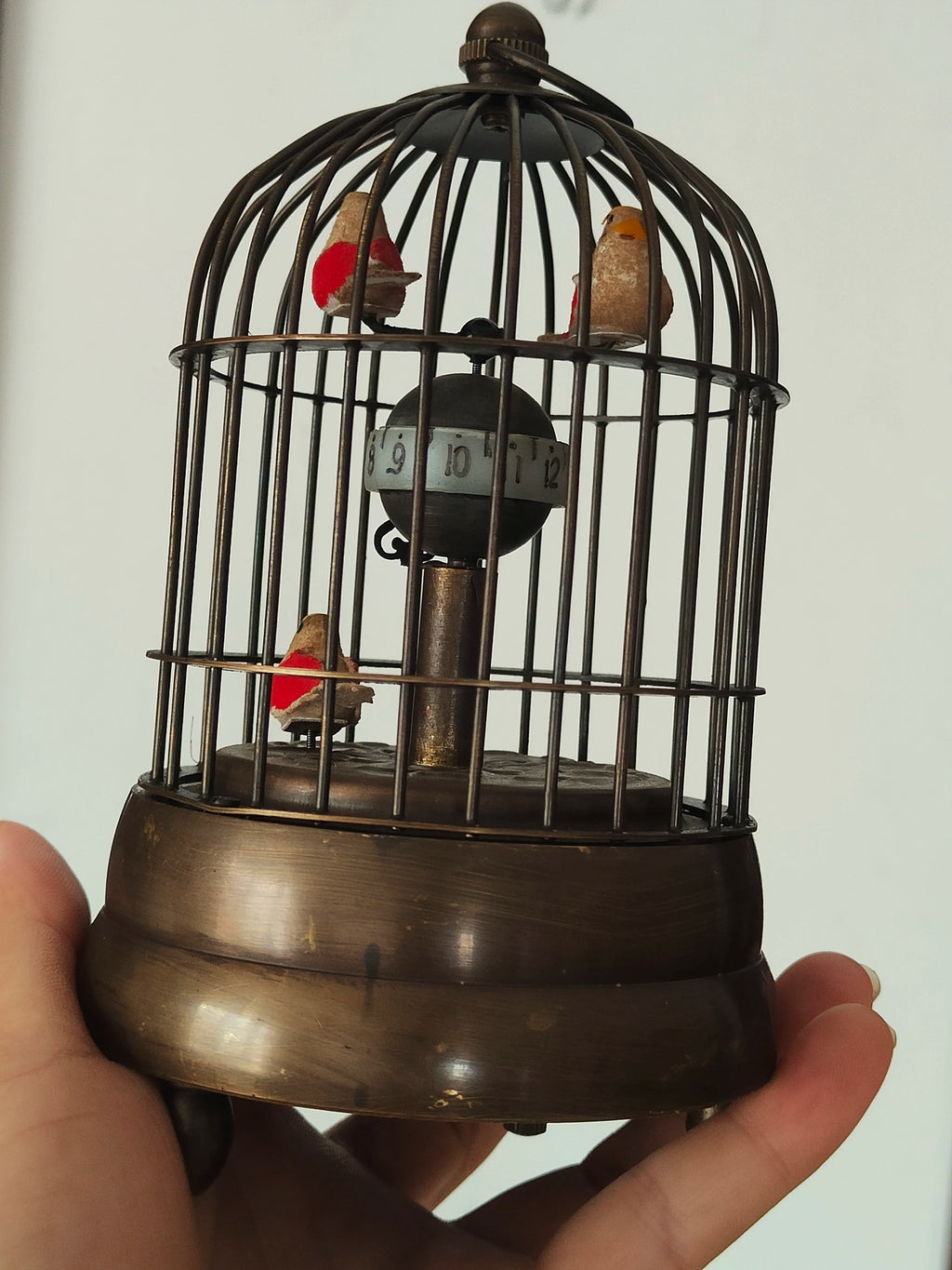 China brass Western clocks birdcage clocks mechanical clocks European retro ornaments collection