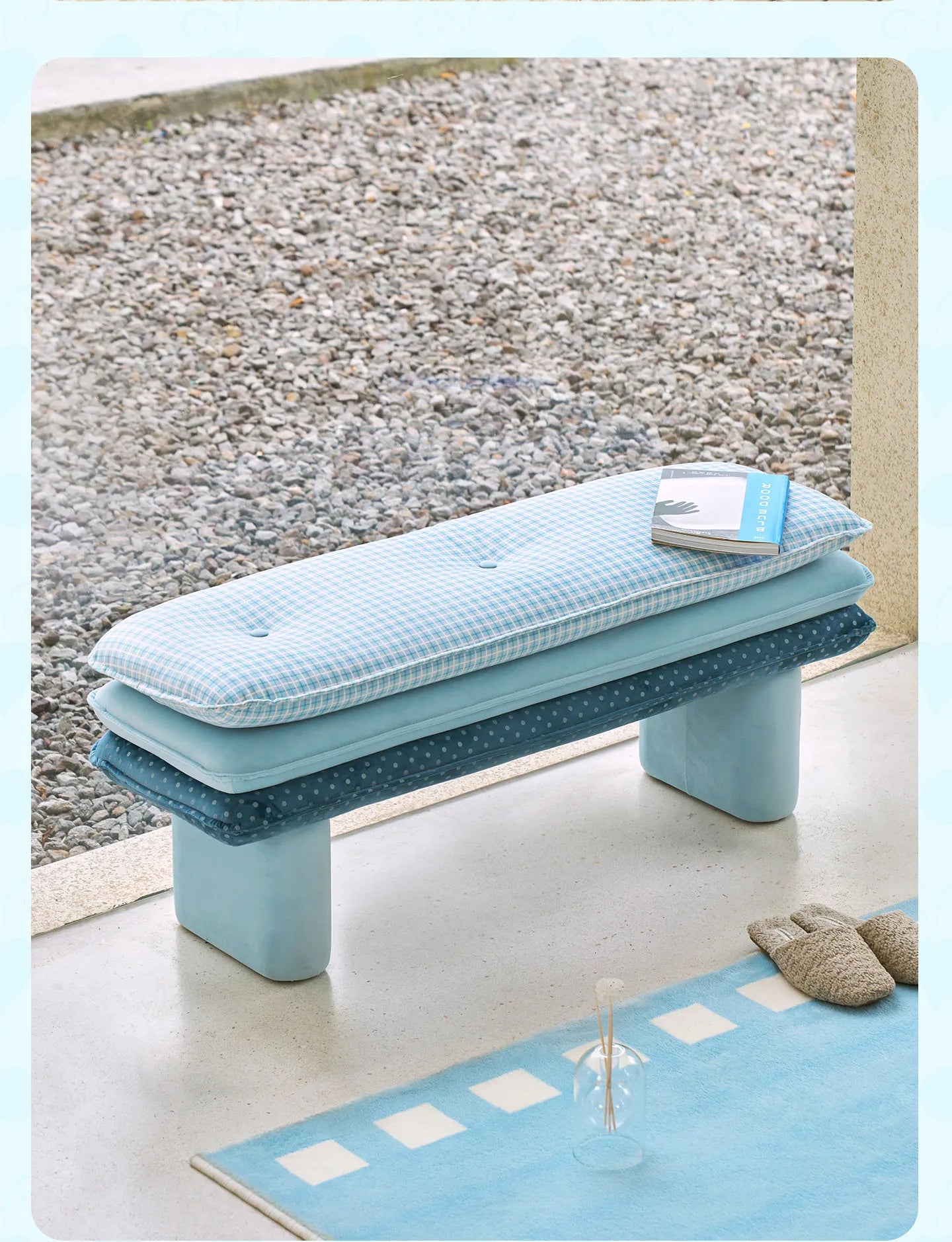 Living Room Hotel Stool Bedroom Floor Entrance Benches Stool Dopamine Ottomans Mueble Recibidor De Entrada Chinese Furniture
