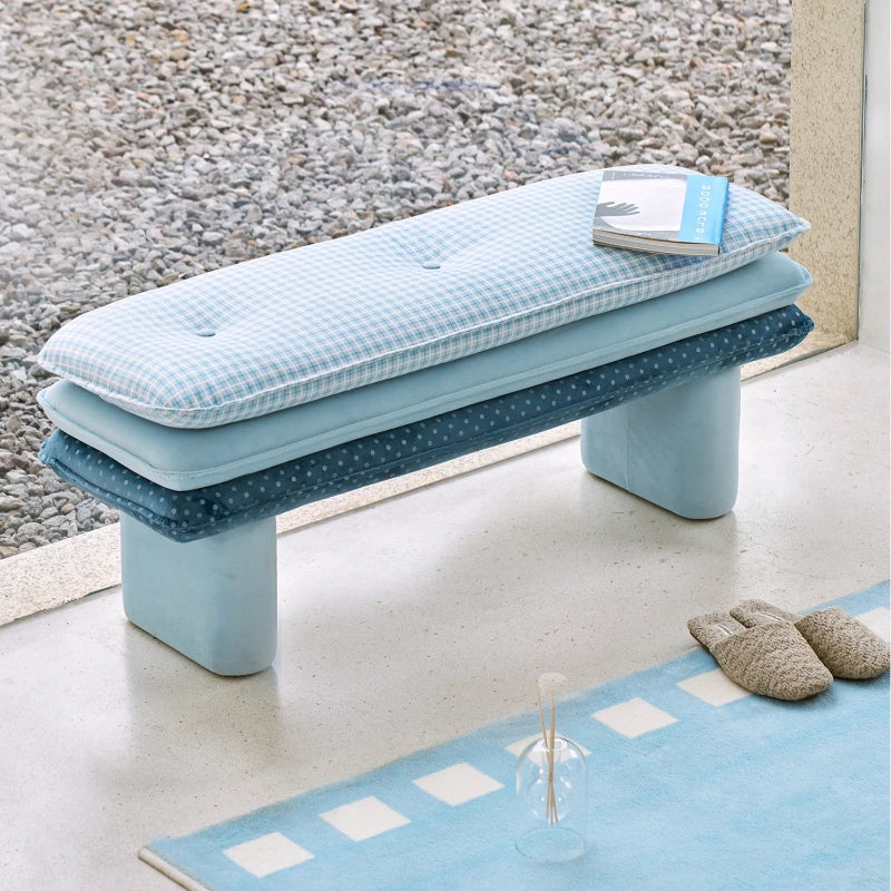 Living Room Hotel Stool Bedroom Floor Entrance Benches Stool Dopamine Ottomans Mueble Recibidor De Entrada Chinese Furniture