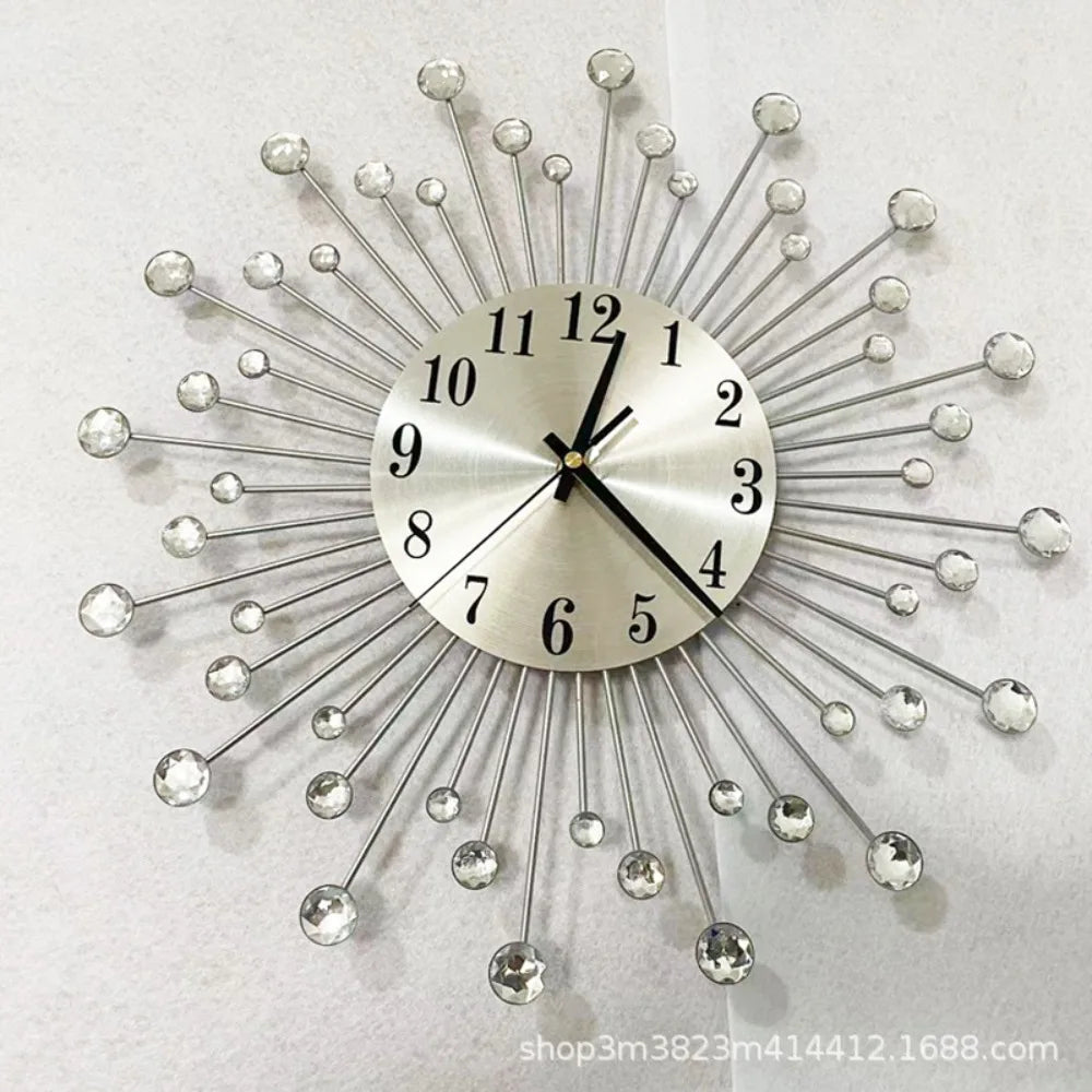 Creative simple clocks gypsy stars decorative living room wall clocks household silent clocks wall-mounted art Home Decoration
