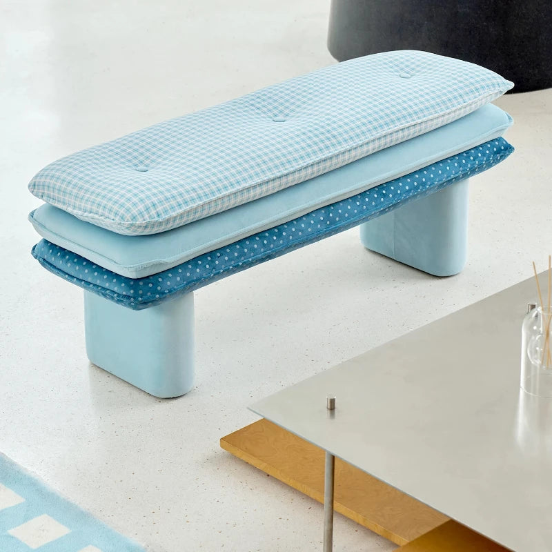 Living Room Hotel Stool Bedroom Floor Entrance Benches Stool Dopamine Ottomans Mueble Recibidor De Entrada Chinese Furniture