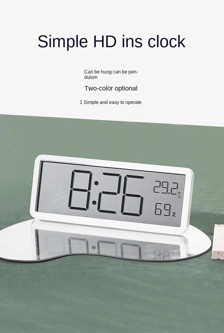 Large Screen Living Room Wall Clocks Temperature and Humidity Clock Modern Clocks