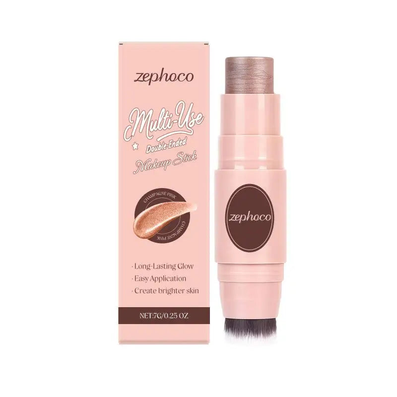Makeup Stick for Contour Highlight and Blush Dual Ended Hydrating Long Lasting Formula for Easy Daytime Look