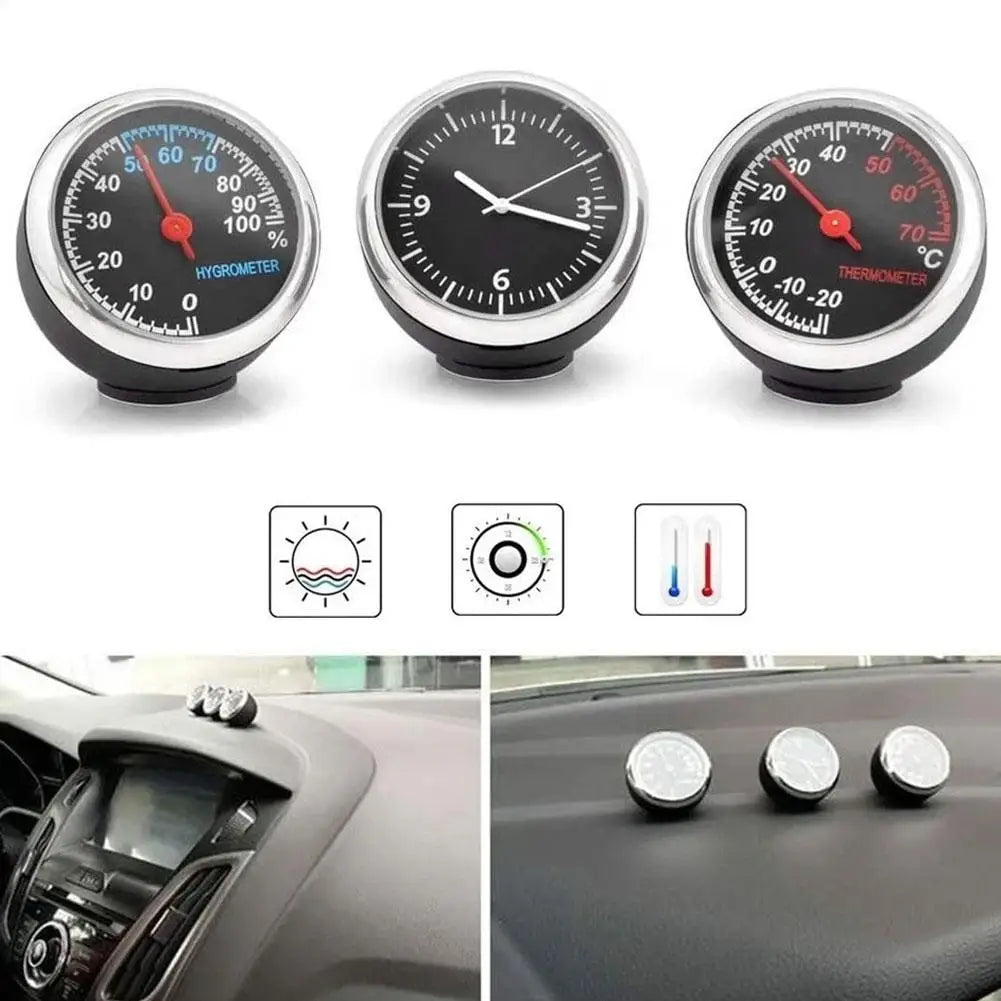 NEW Car Clock Luminous Automobiles Internal Stick-On Mini Digital Watch Mechanics Quartz Clocks Auto Ornament Car Accessories