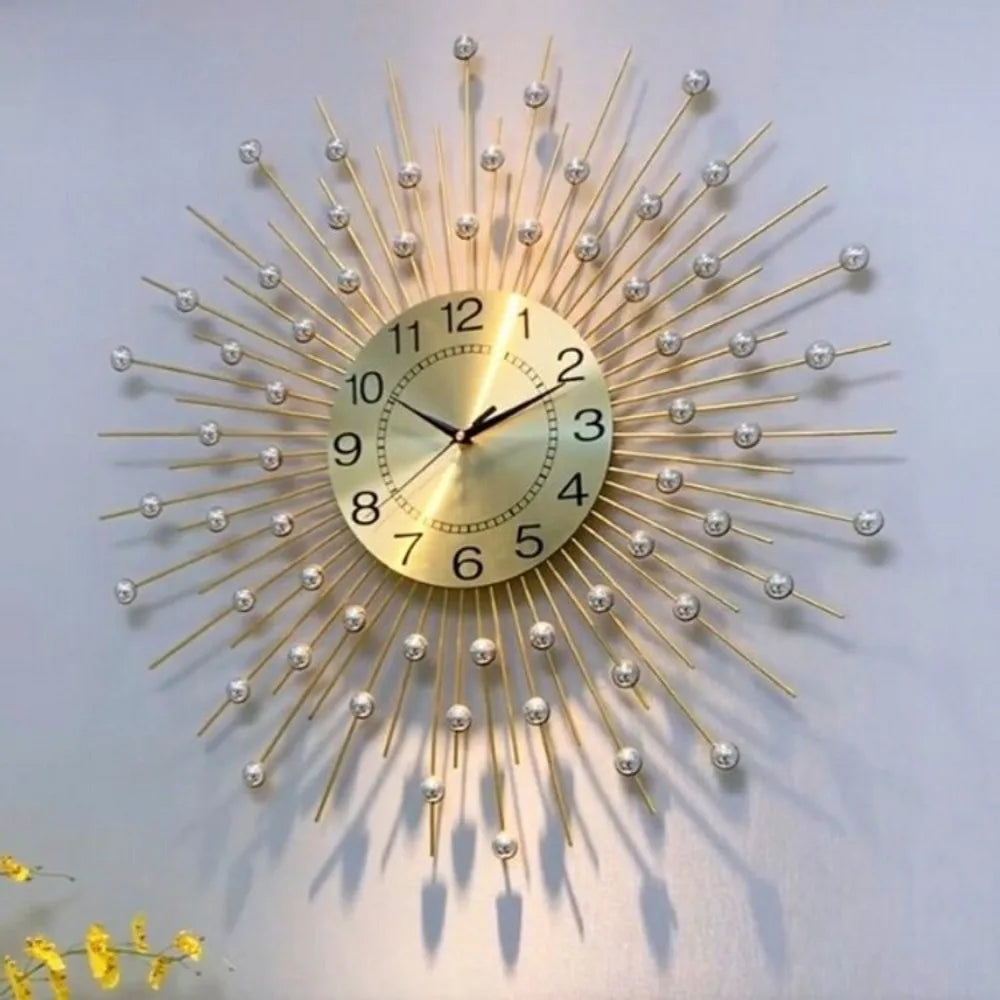 Creative simple clocks gypsy stars decorative living room wall clocks household silent clocks wall-mounted art Home Decoration