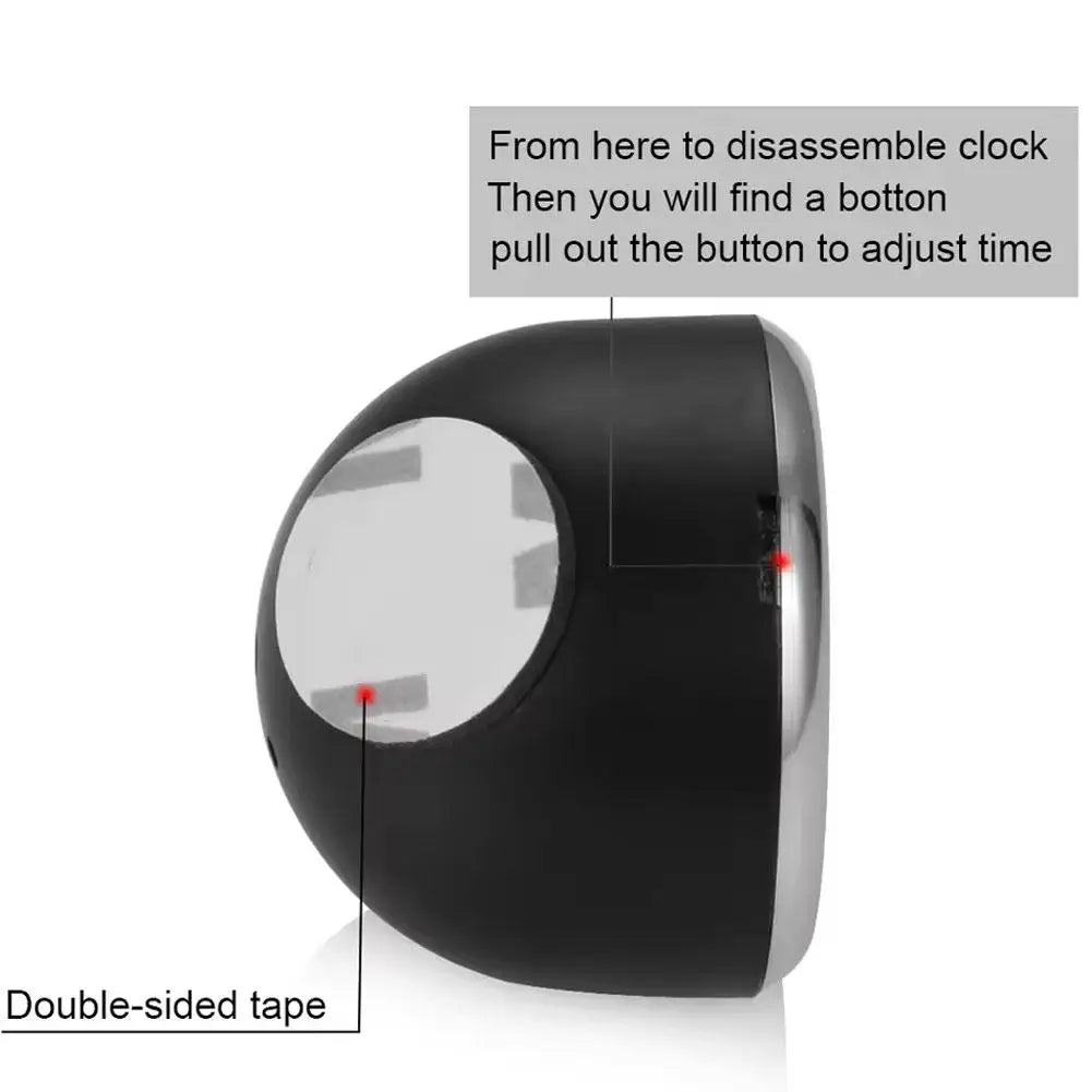 NEW Car Clock Luminous Automobiles Internal Stick-On Mini Digital Watch Mechanics Quartz Clocks Auto Ornament Car Accessories