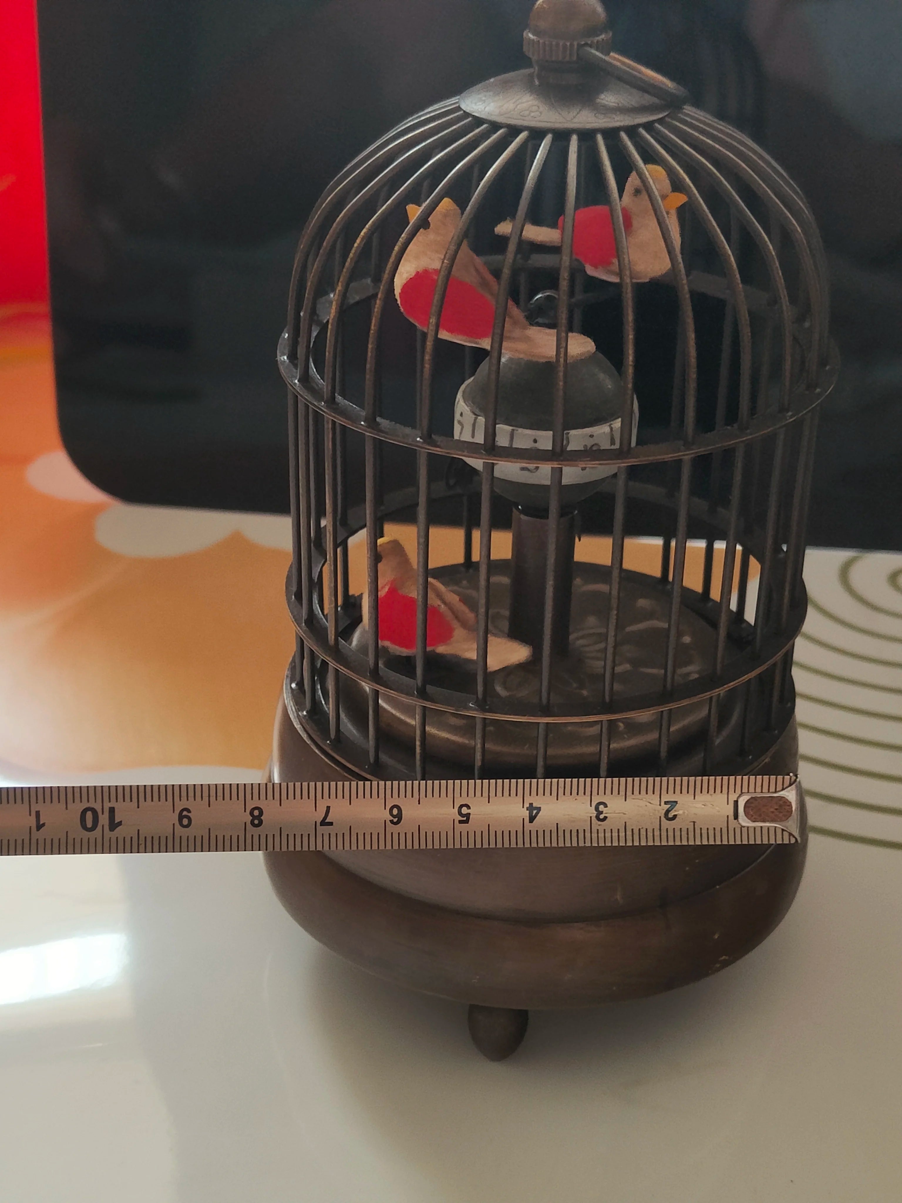 China brass Western clocks birdcage clocks mechanical clocks European retro ornaments collection
