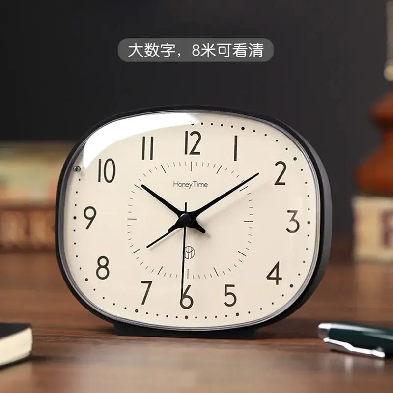 Modern Floating Dial-Free Clock Creative Simple Desktop Decoration Small Clock for Home and Office Ornament Black Technology