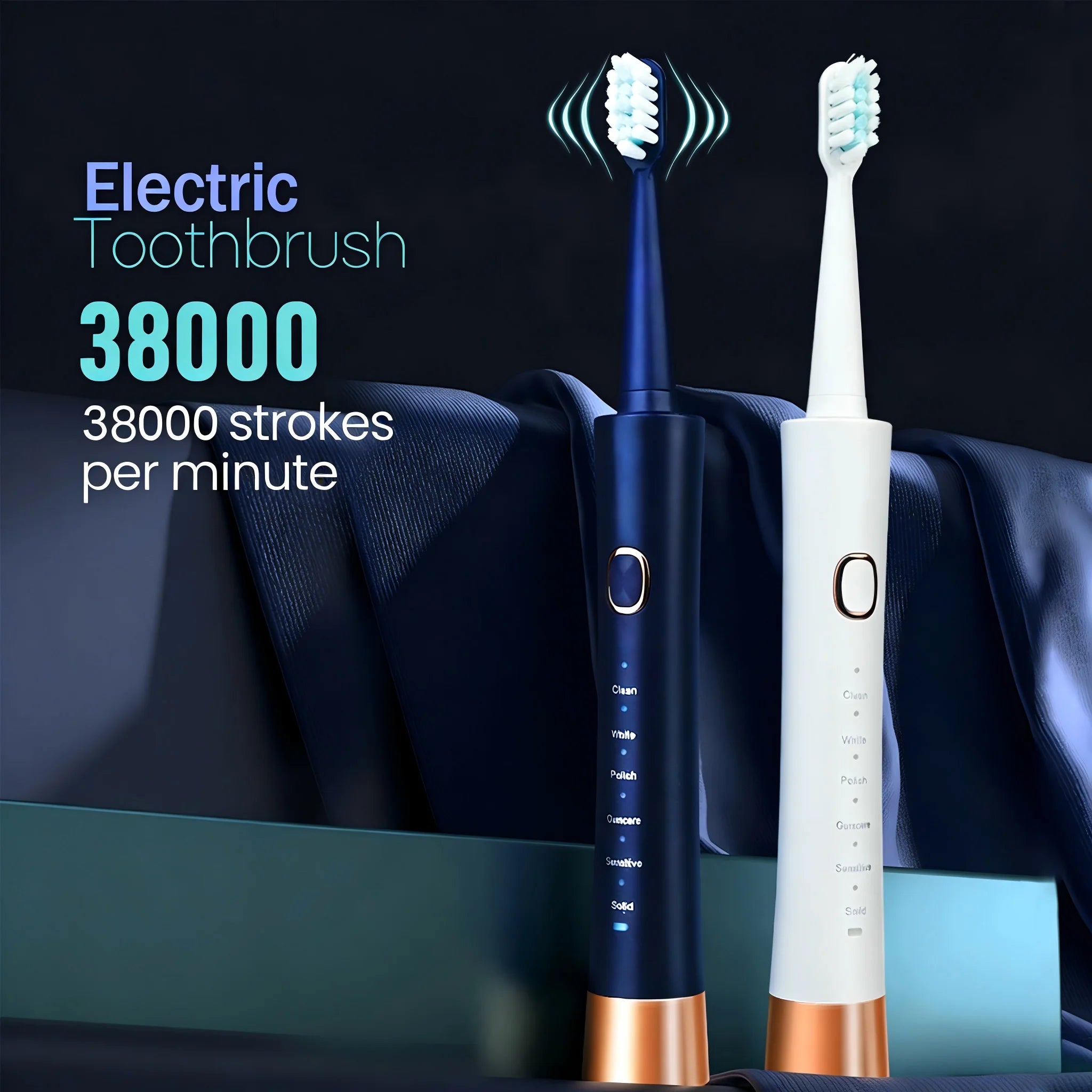 DR.GOOD Sonic Electric Toothbrush for Adults, Soft Bristles, USB Rechargeable, 5 Modes, Oral Care for Men & Women.