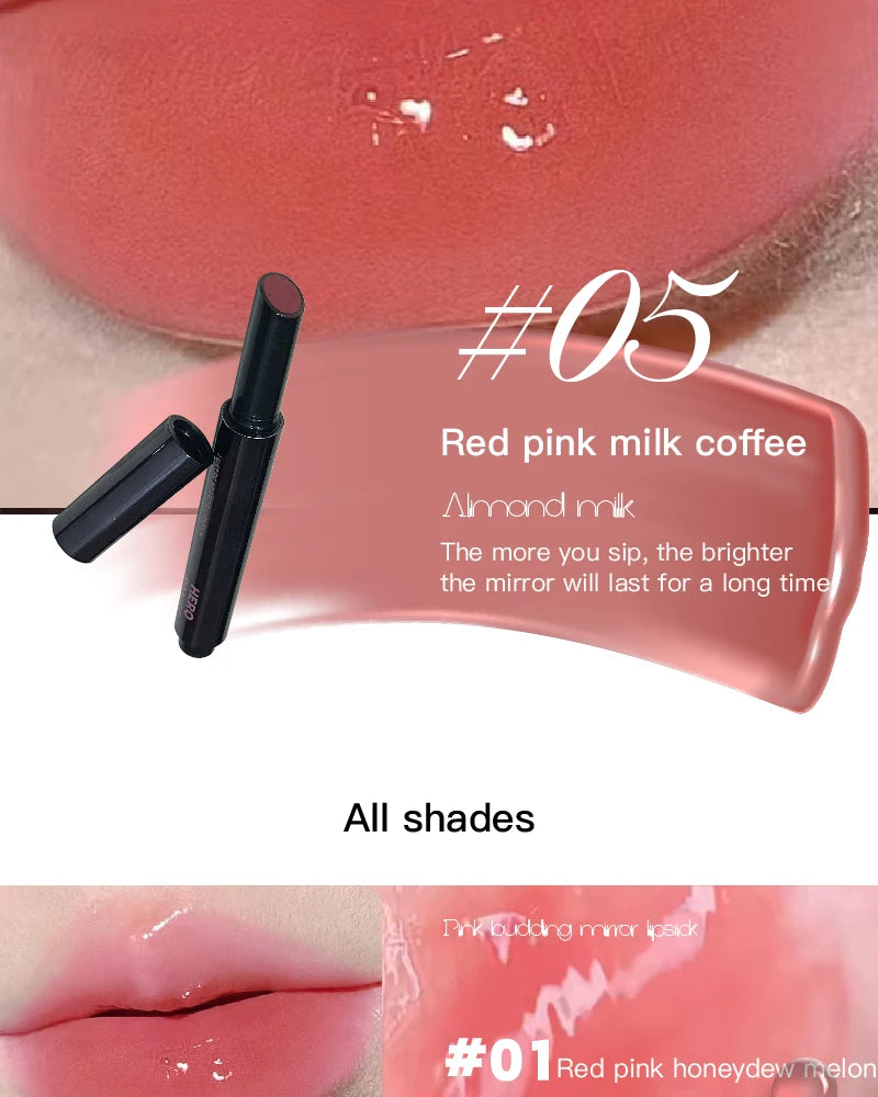 Mirror Lipstick Has A Smooth Texture Rich Color And Film Forming That Won't Dry Out Or Get Stuck Moisturizing And Pouty Lips