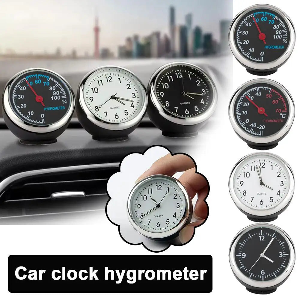 NEW Car Clock Luminous Automobiles Internal Stick-On Mini Digital Watch Mechanics Quartz Clocks Auto Ornament Car Accessories