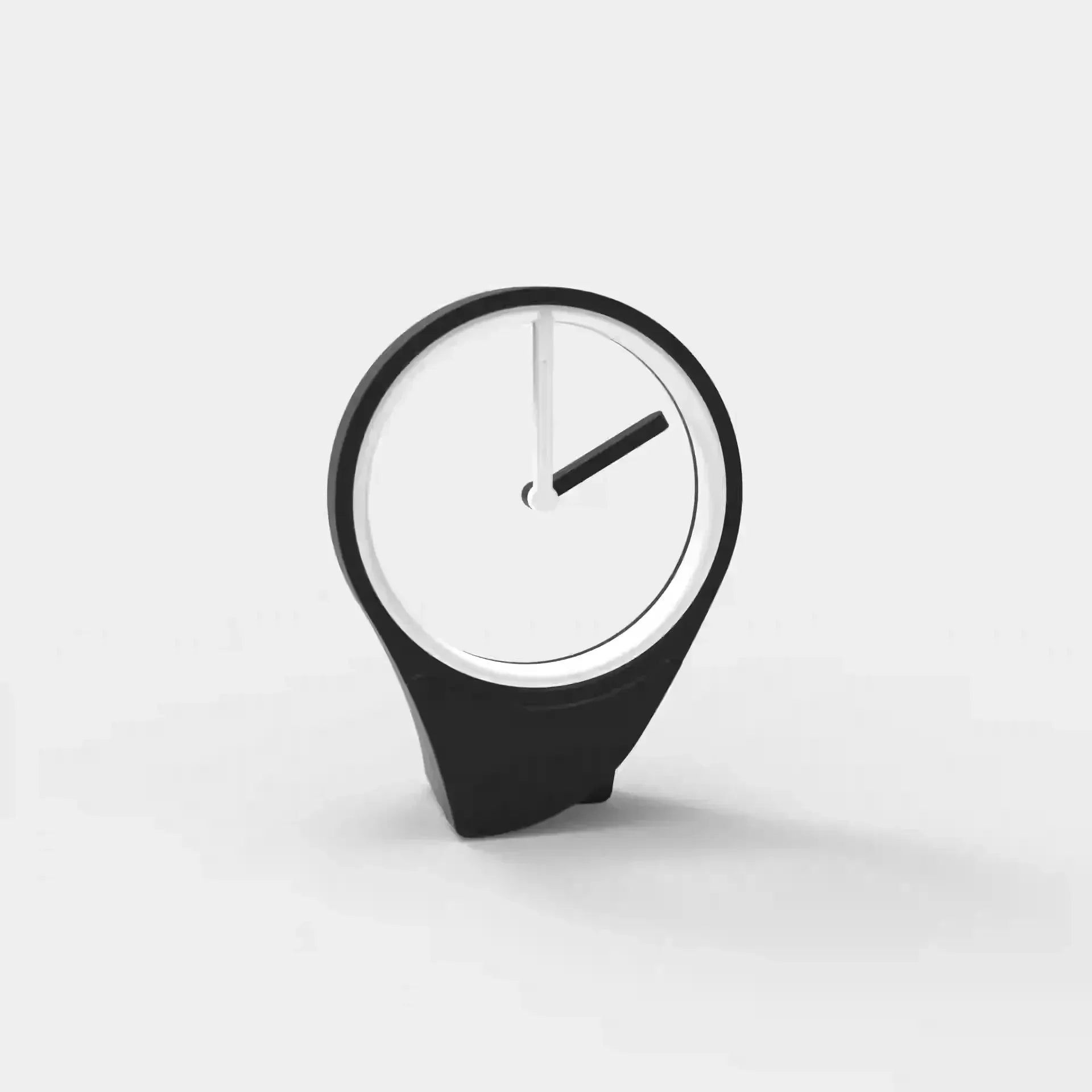 Modern Floating Dial-Free Clock Creative Simple Desktop Decoration Small Clock for Home and Office Ornament Black Technology