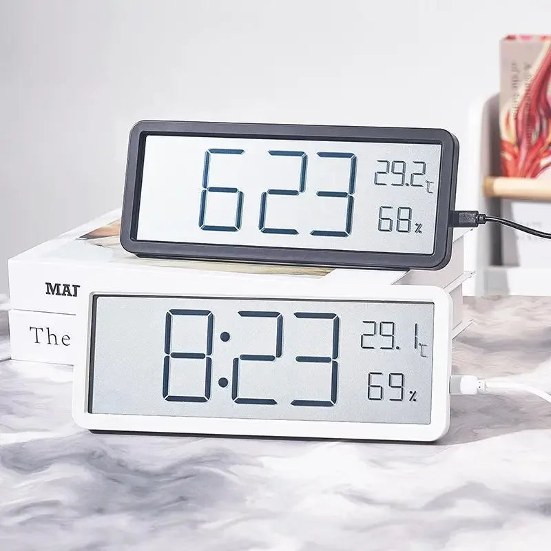 Large Screen Living Room Wall Clocks Temperature and Humidity Clock Modern Clocks