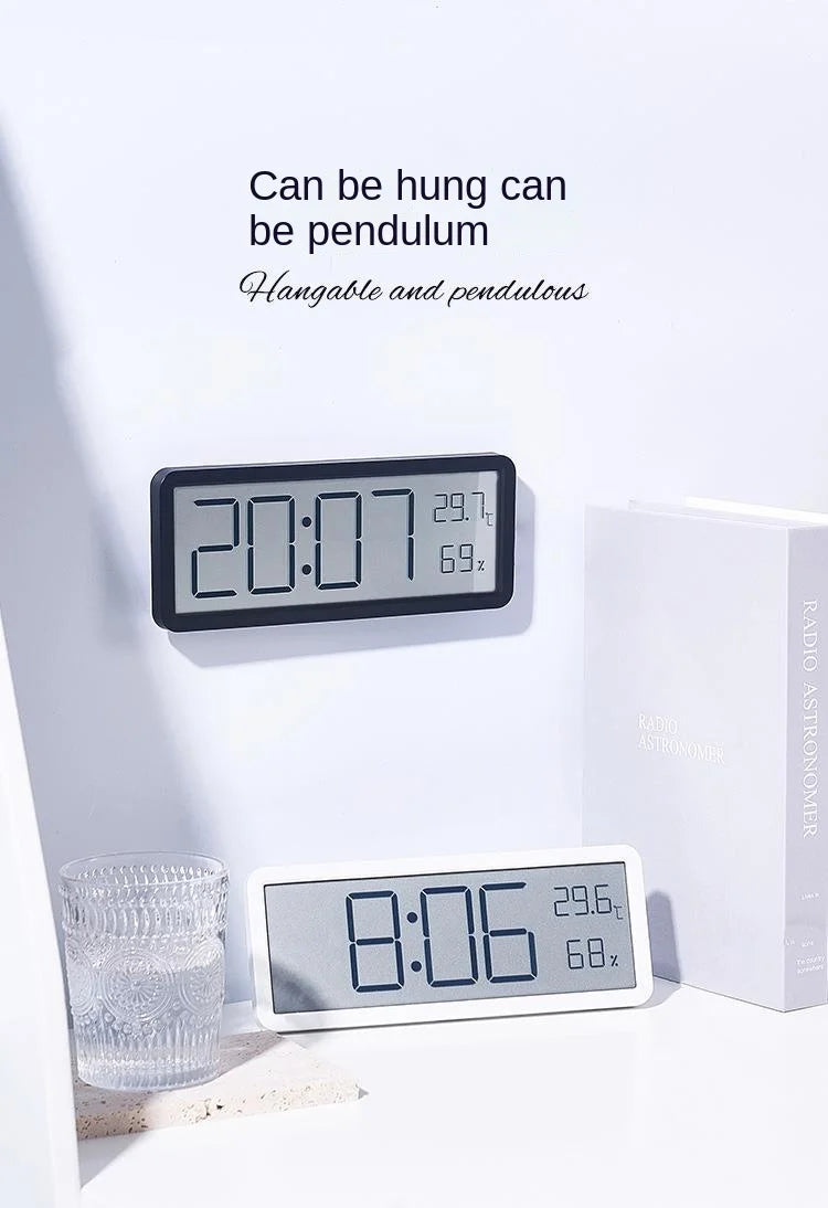 Large Screen Living Room Wall Clocks Temperature and Humidity Clock Modern Clocks