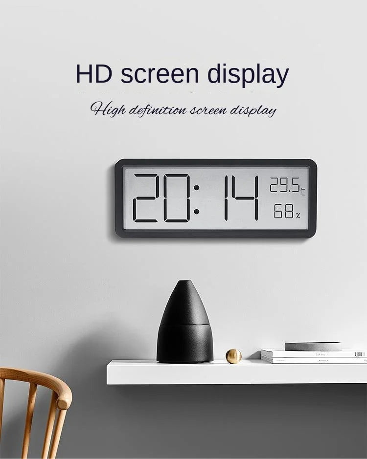Large Screen Living Room Wall Clocks Temperature and Humidity Clock Modern Clocks