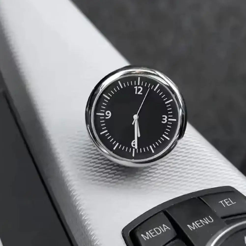 NEW Car Clock Luminous Automobiles Internal Stick-On Mini Digital Watch Mechanics Quartz Clocks Auto Ornament Car Accessories