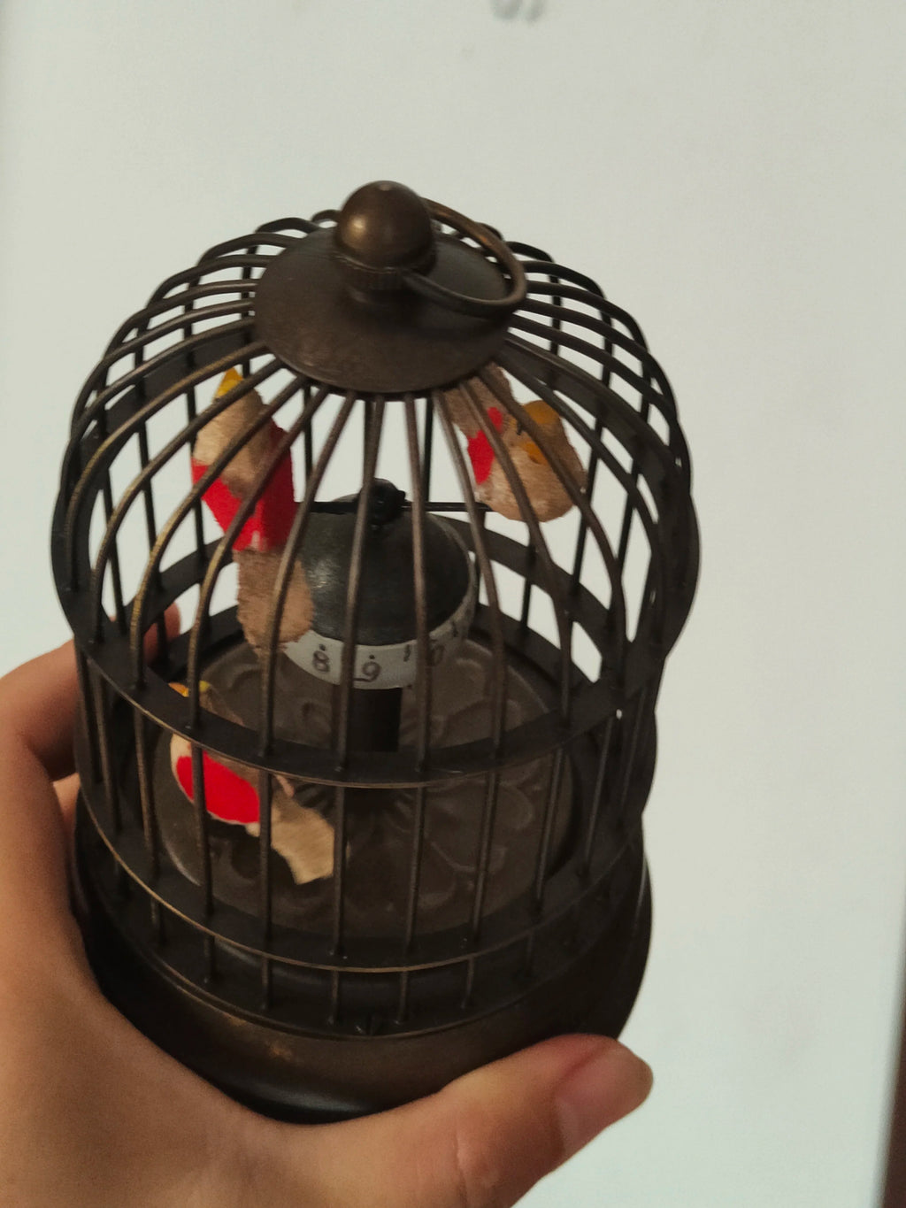 China brass Western clocks birdcage clocks mechanical clocks European retro ornaments collection