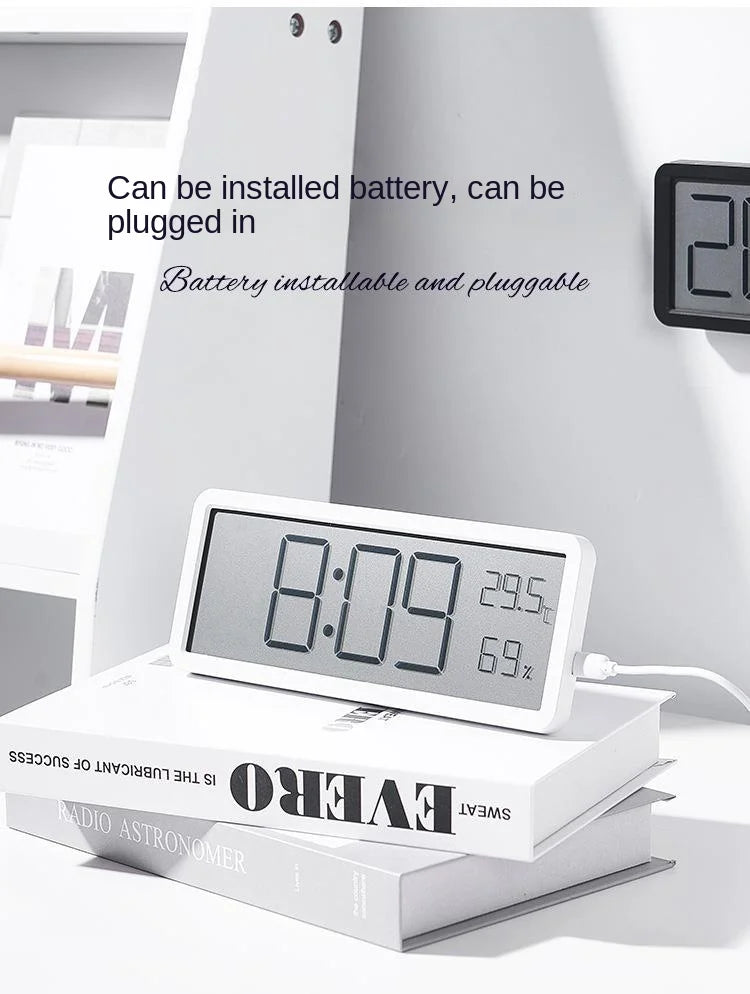 Large Screen Living Room Wall Clocks Temperature and Humidity Clock Modern Clocks