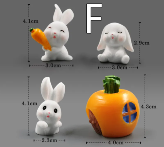Mini Resin Animal Figurines – DIY Micro-Landscape Decor