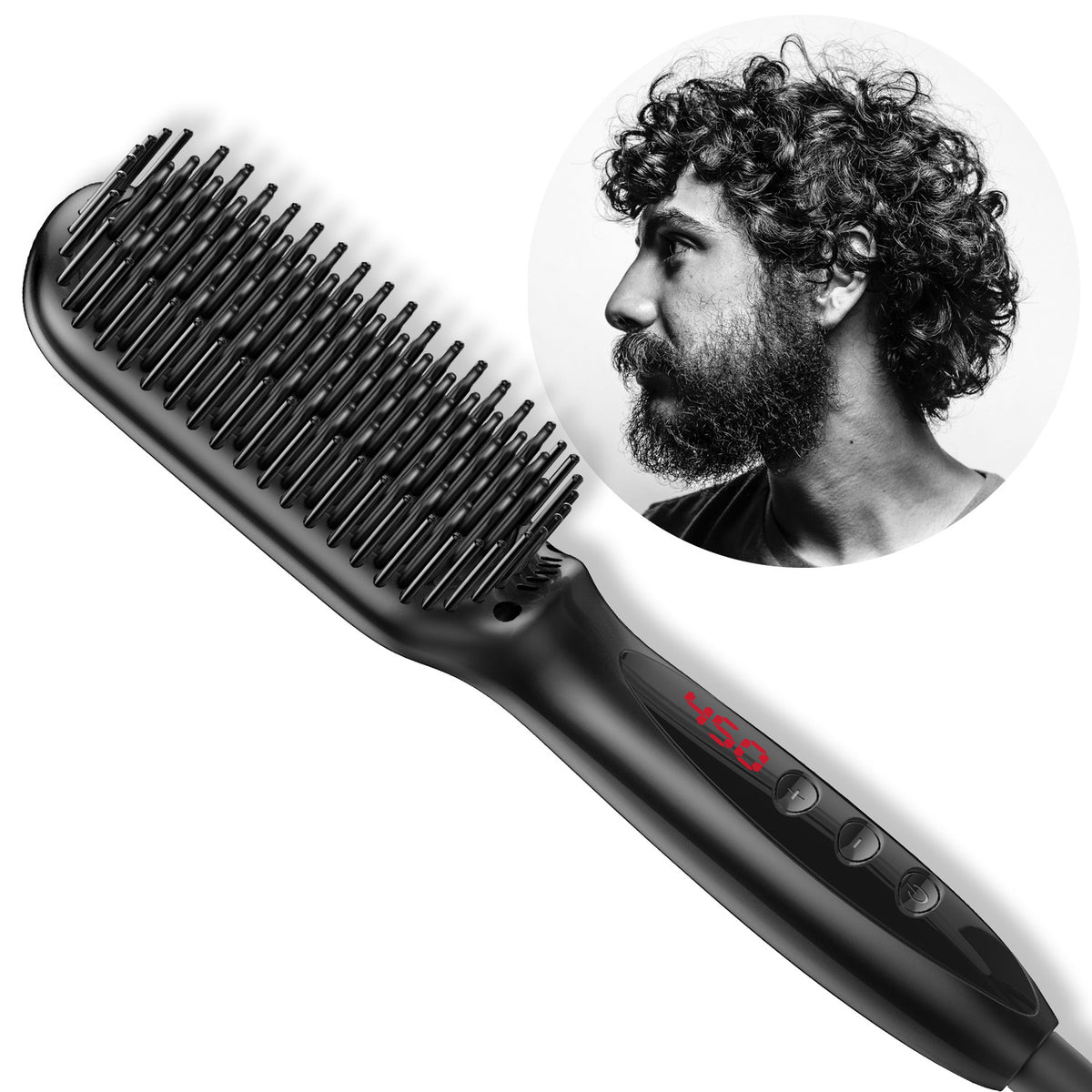 Hair Straightener and Beard Flat Iron Combo