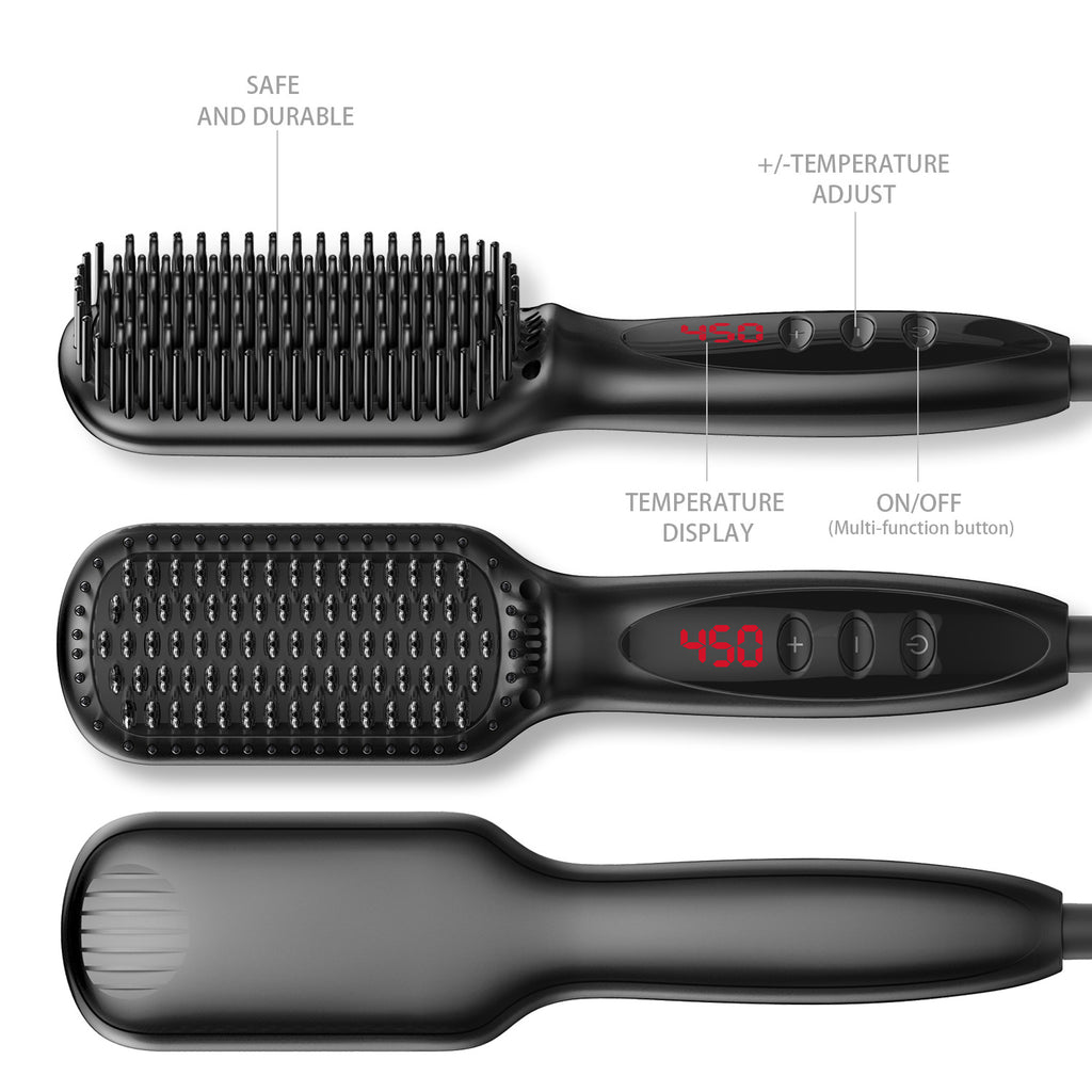 Hair Straightener and Beard Flat Iron Combo